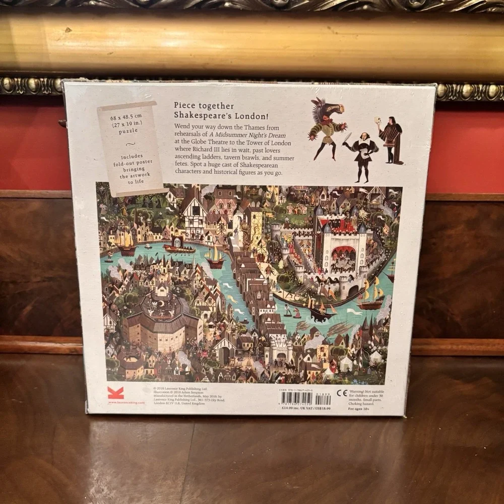 The World of Shakespeare 1000 Piece Jigsaw Puzzle Adam Simpson New Sealed - Picture 5 of 6